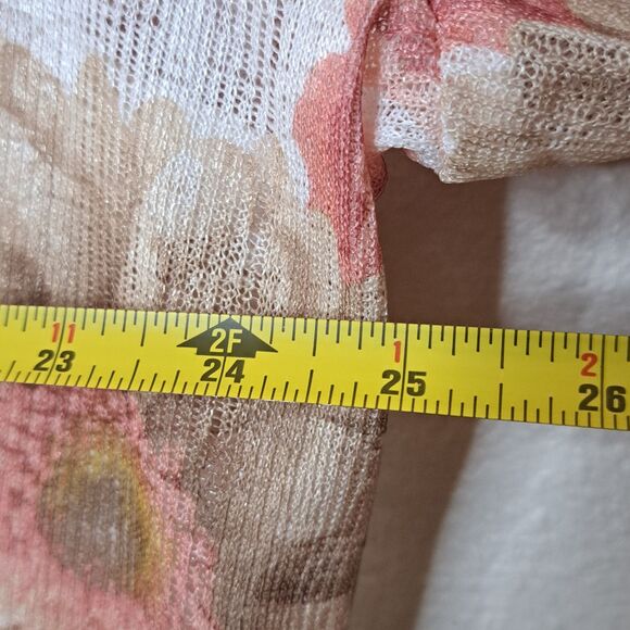 Alfred Dunner Women Combo Top Cardigan With Tank Floral Roses Size Plus 2X - Picture 3 of 9